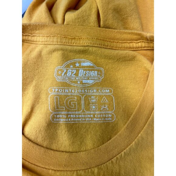 7.62Design Mens Short Sleeve US NAVY Pride CPO Selectee Graphic Tee Gold L - Picture 5 of 7